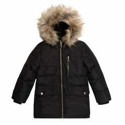 Deux Par Deux Puffy Jacket Black