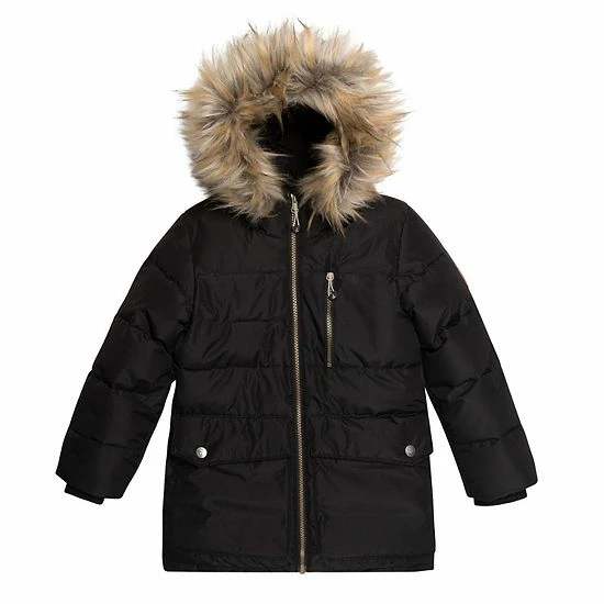 Deux Par Deux Puffy Jacket Black