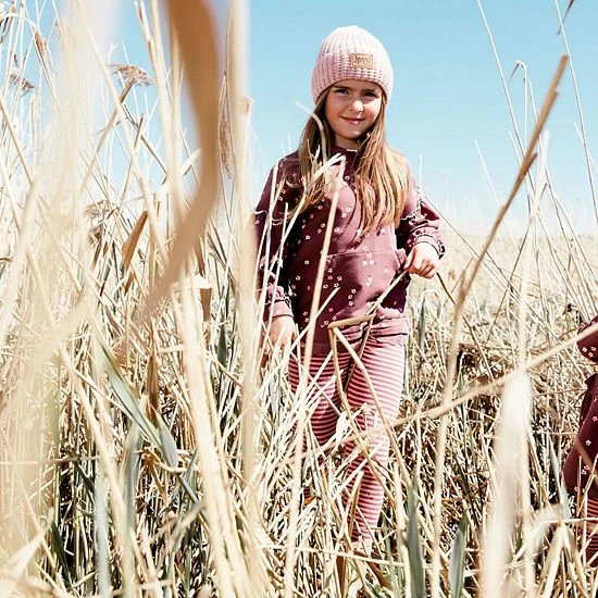 Deux Par Deux Printed Top With Lace Burgundy Little Flowers Print - Image 3