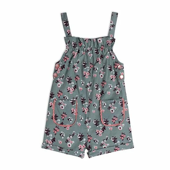 Deux Par Deux Printed Flowers Cotton Romper
