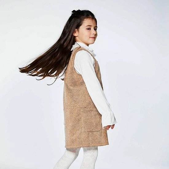 Deux Par Deux Herringbone Jumper With Pocket Brown - Image 3