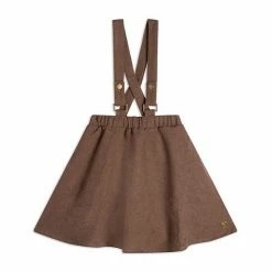 Deux Par Deux Skirt With Straps Brown