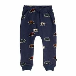 Deux Par Deux Printed Fleece Pant With Bears