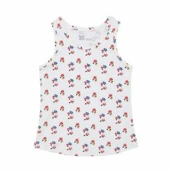 Deux Par Deux Floral Printed Tank Top