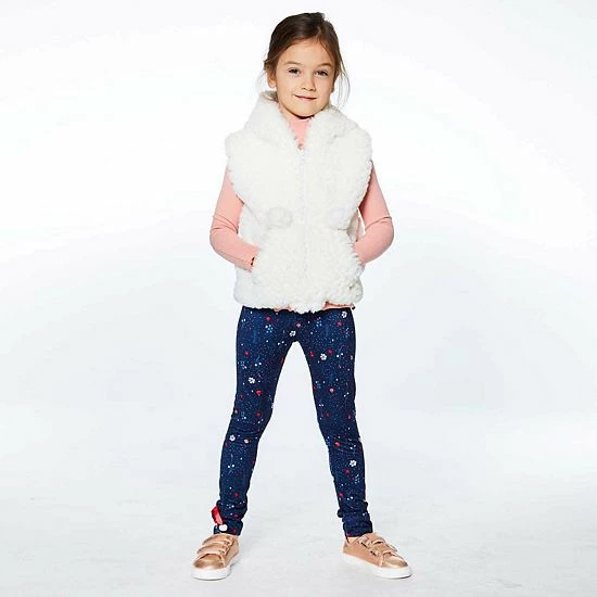 Deux Par Deux Hooded Sleeveless Fake Fur Vest Off White - Image 5