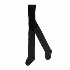 Deux Par Deux Solid Tights Black