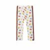 Deux Par Deux Organic Cotton Printed Leggings White Fruits