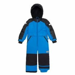 Deux Par Deux One Piece Snowsuit Royal Blue And Black