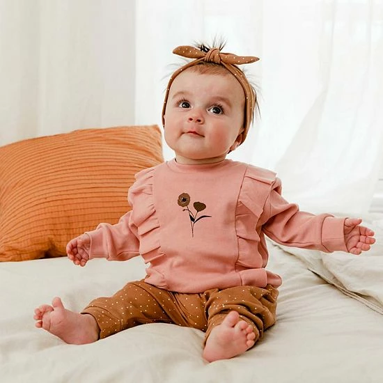 Deux Par Deux Organic Cotton Top And Pant Set With Ruffles Dusty Pink Deux Par Deux Organic Cotton Top And Pant Set With Ruffles Dusty Pink -Deux par Deux Shop unnamed file 1248