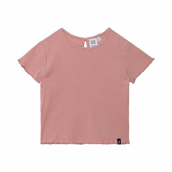 Deux Par Deux Waffled T-Shirt Dusty Pink