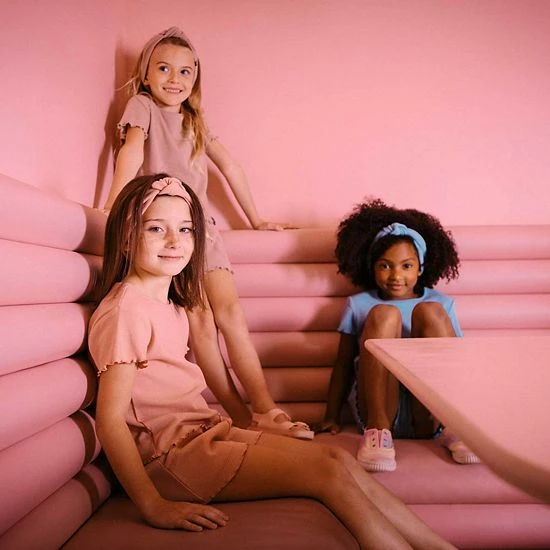 Deux Par Deux Waffled T-Shirt Dusty Pink - Image 3