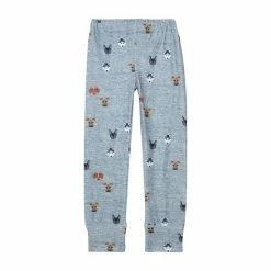 Deux Par Deux Two Piece Thermal Underwear Grey Mix With Printed Little Dogs -Deux par Deux Shop unnamed file 1332