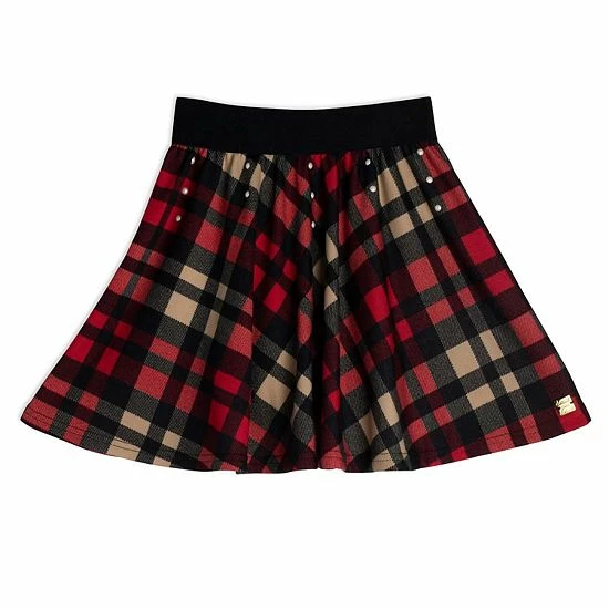Deux Par Deux Plaid Skirt