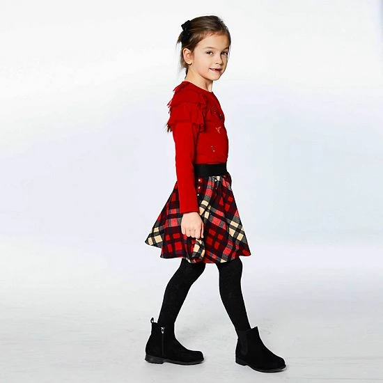 Deux Par Deux Plaid Skirt - Image 3