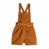 Deux Par Deux Corduroy Overall With Bow