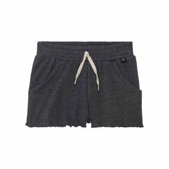 Deux Par Deux Waffled Short With Pocket Dark Heather Grey