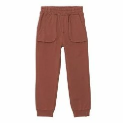 Deux Par Deux Fleece Sweatpants Mocha Brown