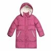 Deux Par Deux Puffy Long Coat Fuchsia