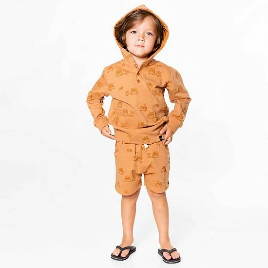 Deux Par Deux French Terry Short Brown Sugar - Image 2