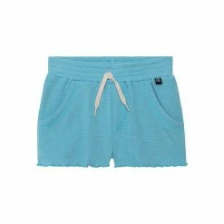 Deux Par Deux Waffled Short With Pocket Turquoise