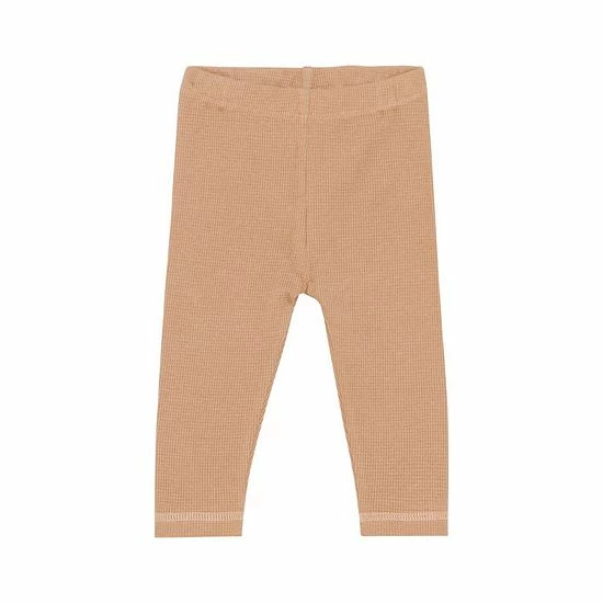 Deux Par Deux Organic Cotton Waffle Legging And Tunic Set Floral Pink And Taupe - Image 4