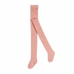 Deux Par Deux Wild Flower Seeds Tights Silver Pink