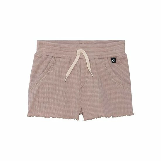 Deux Par Deux Waffled Short With Pocket Taupe