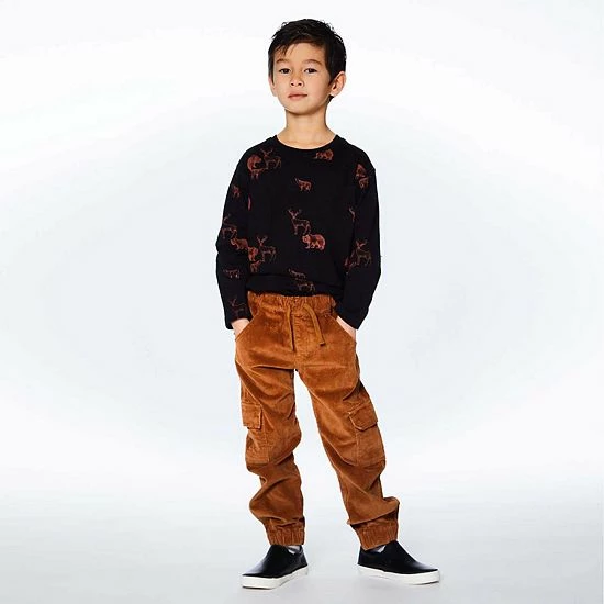 Deux Par Deux Long Sleeve Jersey Printed Top With Animals - Image 5