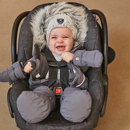 Deux Par Deux One Piece Baby Snowsuit Grey - Image 2