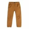 Deux Par Deux Stretch Twill Jogger Brown Yellow