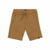 Deux Par Deux Extensible Canvas Short Brown Sugar