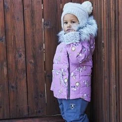 Deux Par Deux Printed Woodland Animals Two Piece Baby Snowsuit Lilac -Deux par Deux Shop unnamed file 1775