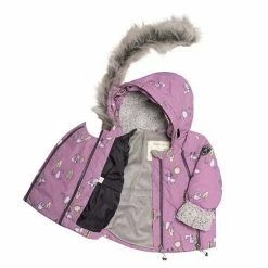 Deux Par Deux Printed Woodland Animals Two Piece Baby Snowsuit Lilac -Deux par Deux Shop unnamed file 1777