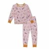 Deux Par Deux Organic Cotton Two Piece Printed Pajama Set With Cats