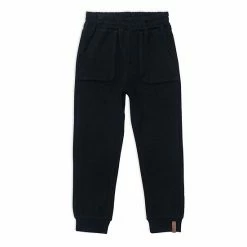 Deux Par Deux Fleece Sweatpants Solid Black