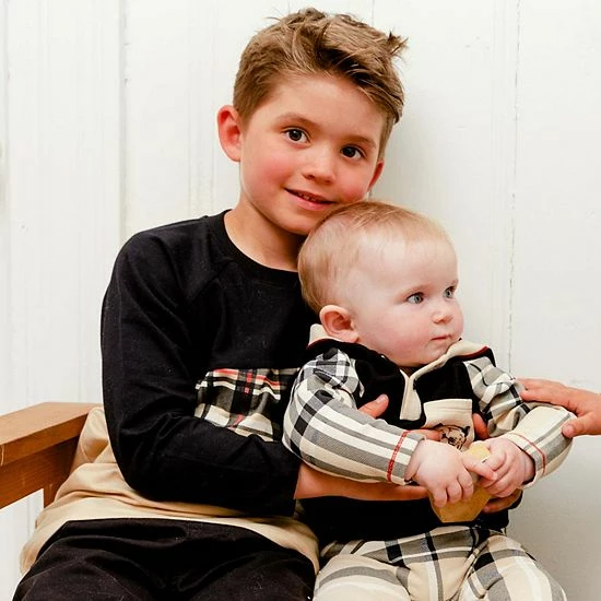 Deux Par Deux Hooded Top And Pant Set Black And Beige Plaid Deux Par Deux Hooded Top And Pant Set Black And Beige Plaid -Deux par Deux Shop unnamed file 1854