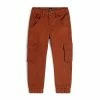 Deux Par Deux Stretch Twill Jogger Orange-Brown