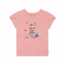 Deux Par Deux Organic Cotton T-Shirt Light Pink