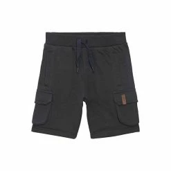 Deux Par Deux French Terry Bermuda Short Dark Grey
