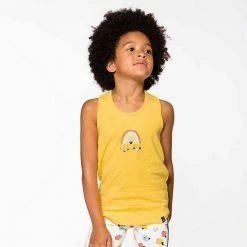 Deux Par Deux Organic Cotton T-Back Tank Top Yellow -Deux par Deux Shop unnamed file 1897