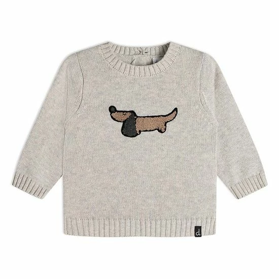 Deux Par Deux Knit Top And Pant Set Striped Beige Mix And Brown - Image 2