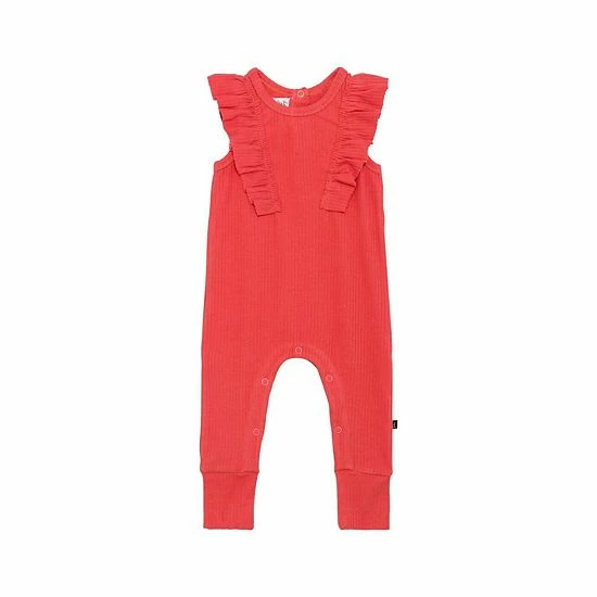 Deux Par Deux Organic Cotton Jumpsuit Dark Coral