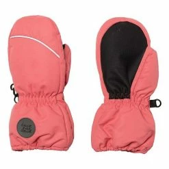 Deux Par Deux Winter Mittens Coral