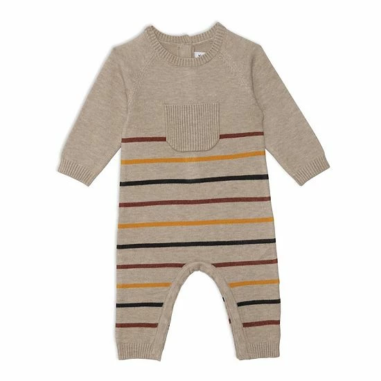 Deux Par Deux Knit Jumpsuit With Multicolor Stripes