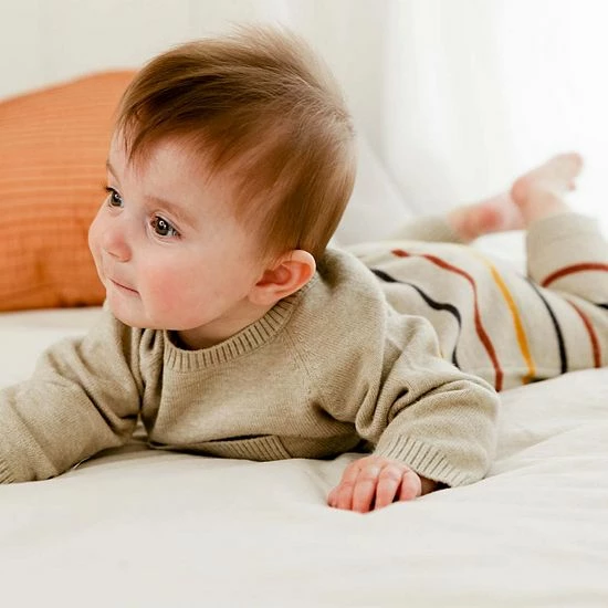 Deux Par Deux Knit Jumpsuit With Multicolor Stripes - Image 3