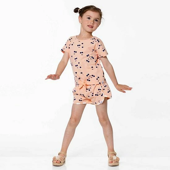 Deux Par Deux Organic Cotton Printed Slub Short - Image 2