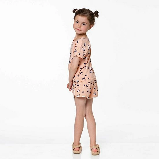 Deux Par Deux Organic Cotton Printed Slub Short - Image 3