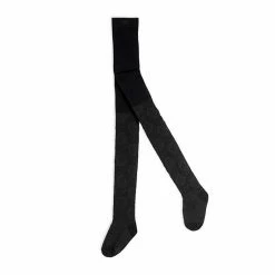 Deux Par Deux Wild Flower Seeds Tights Black