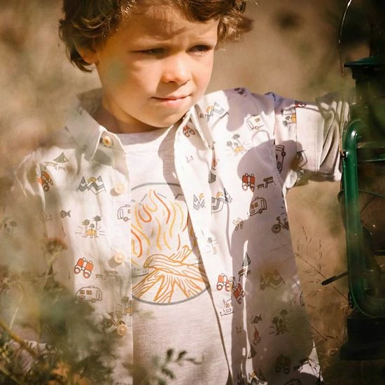 Deux Par Deux Printed Poplin Shirt - Image 3