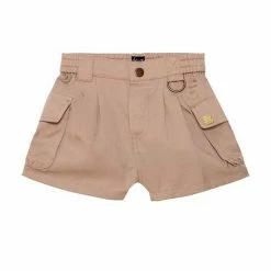 Deux Par Deux Cargo Pocket Short Beige
